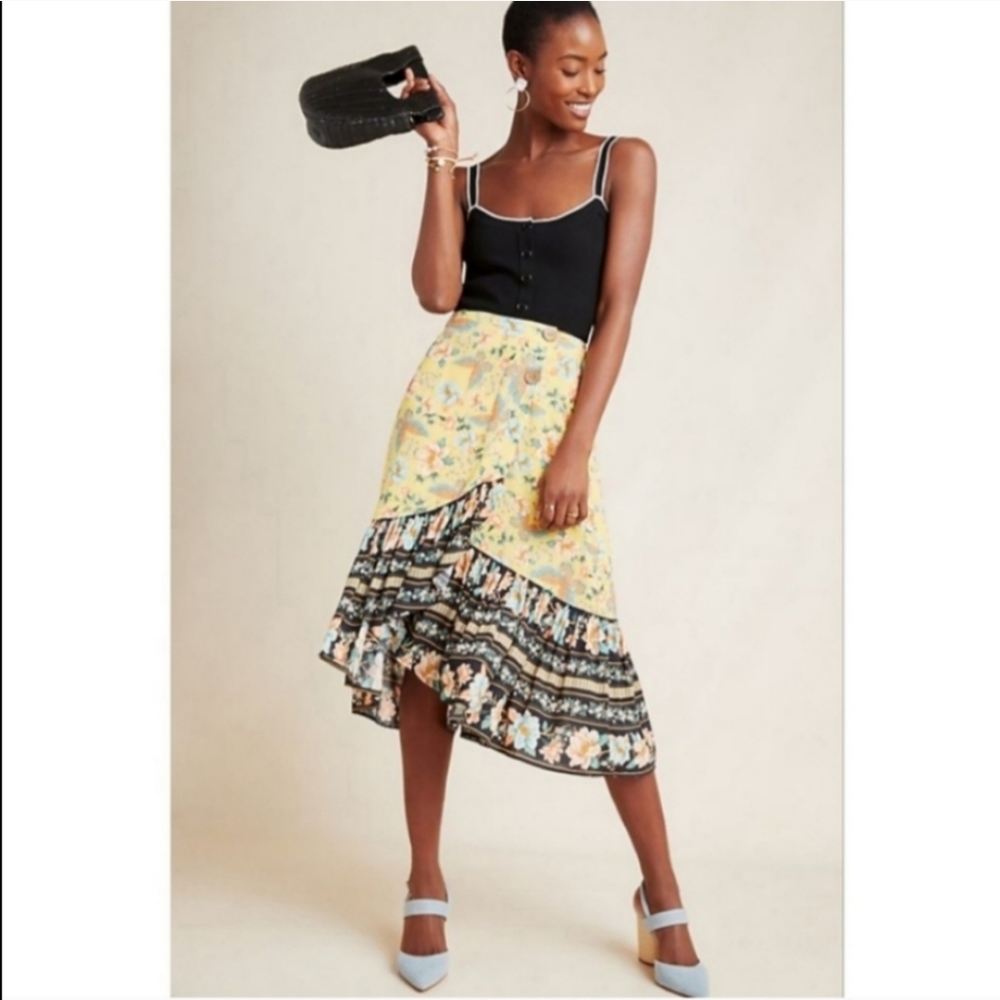 Antropologie Farm Rio Boho Wrap Midi